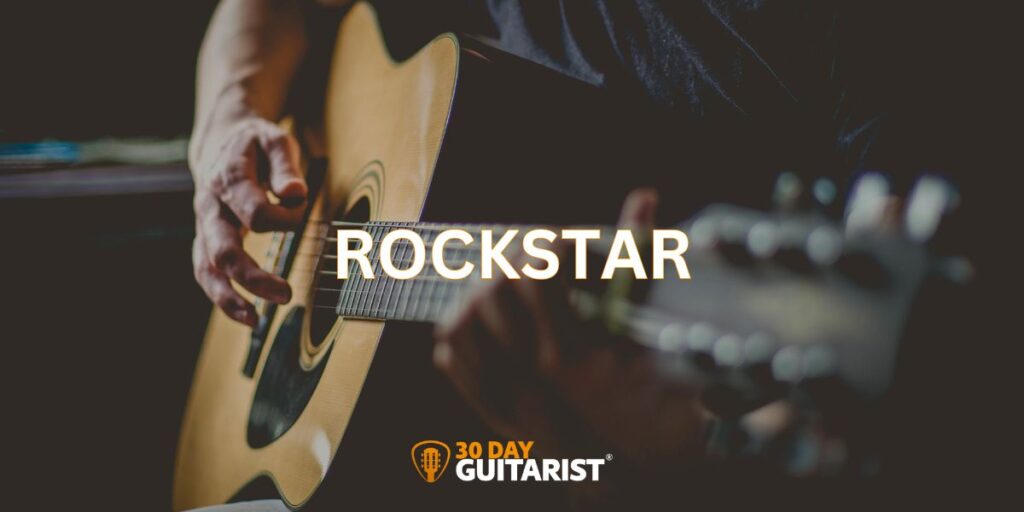 Rockstar an Gitarre Gitarrenstar